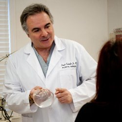 Dr. Cutolo Explaining Breast Augmentation to Patient