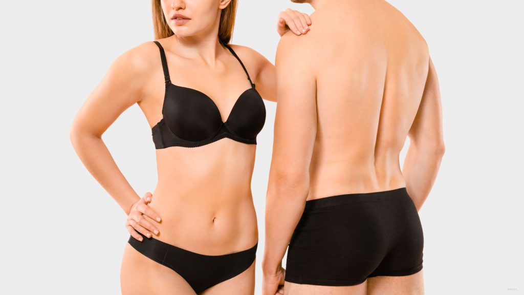 Men and woman in black underwear (MODELS)